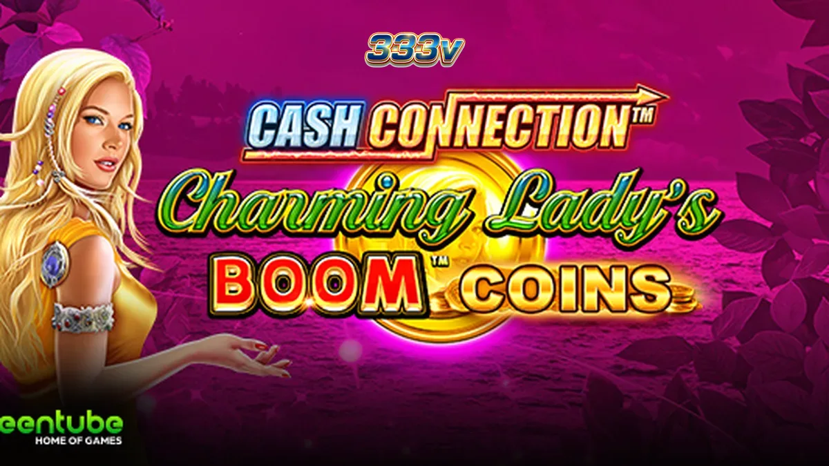 Tampilan visual mesin slot Cash Connection Charming Lady’s Boom Coins